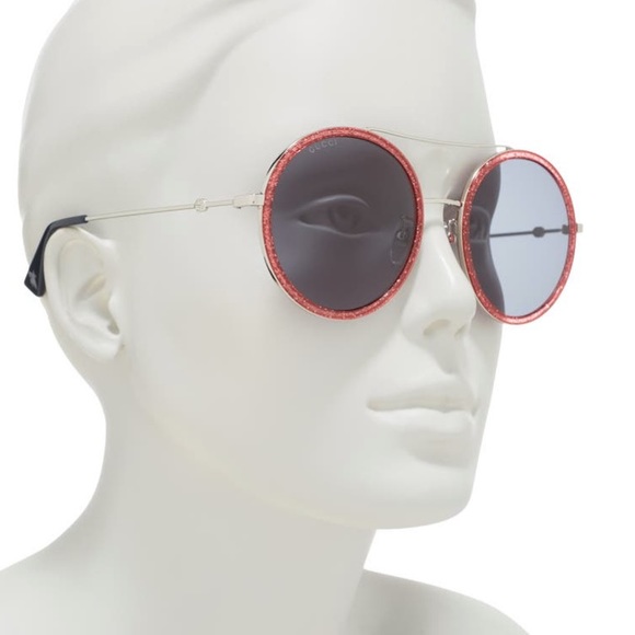New!! $450 Gucci 56mm round sunglasses